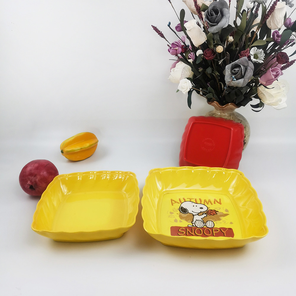 Conjuntos de louça de qualidade alimentar com logotipo personalizado fruteira durável segura para alimentos