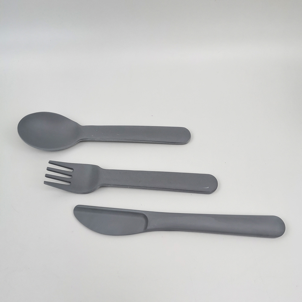 Conjunto de talheres de cozinha ecologicamente correto - garfos colheres facas utensílios